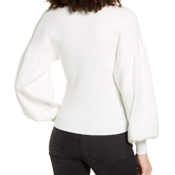 💥❗Year End SALE $20 All in Favor Bishop Sleeve Ribbed Sweater❗💥 - Picture 2 of 7